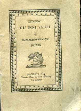 Intorno gl'Inni Sacri di Alessandro Manzoni. Dubbi