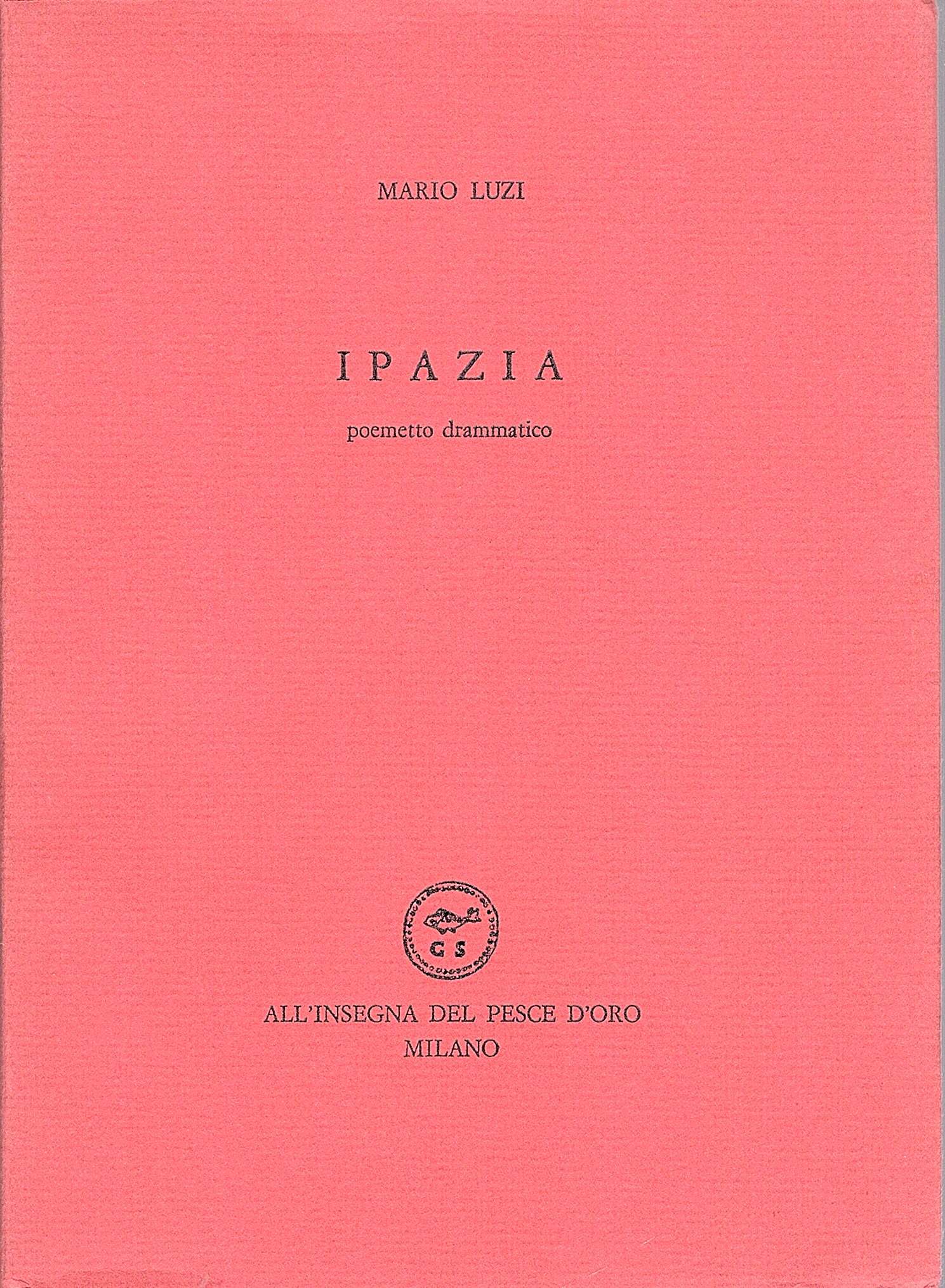 Ipazia. Poemetto drammatico