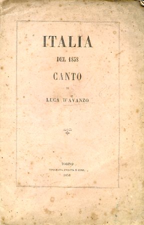 Italia del 1858. Canto