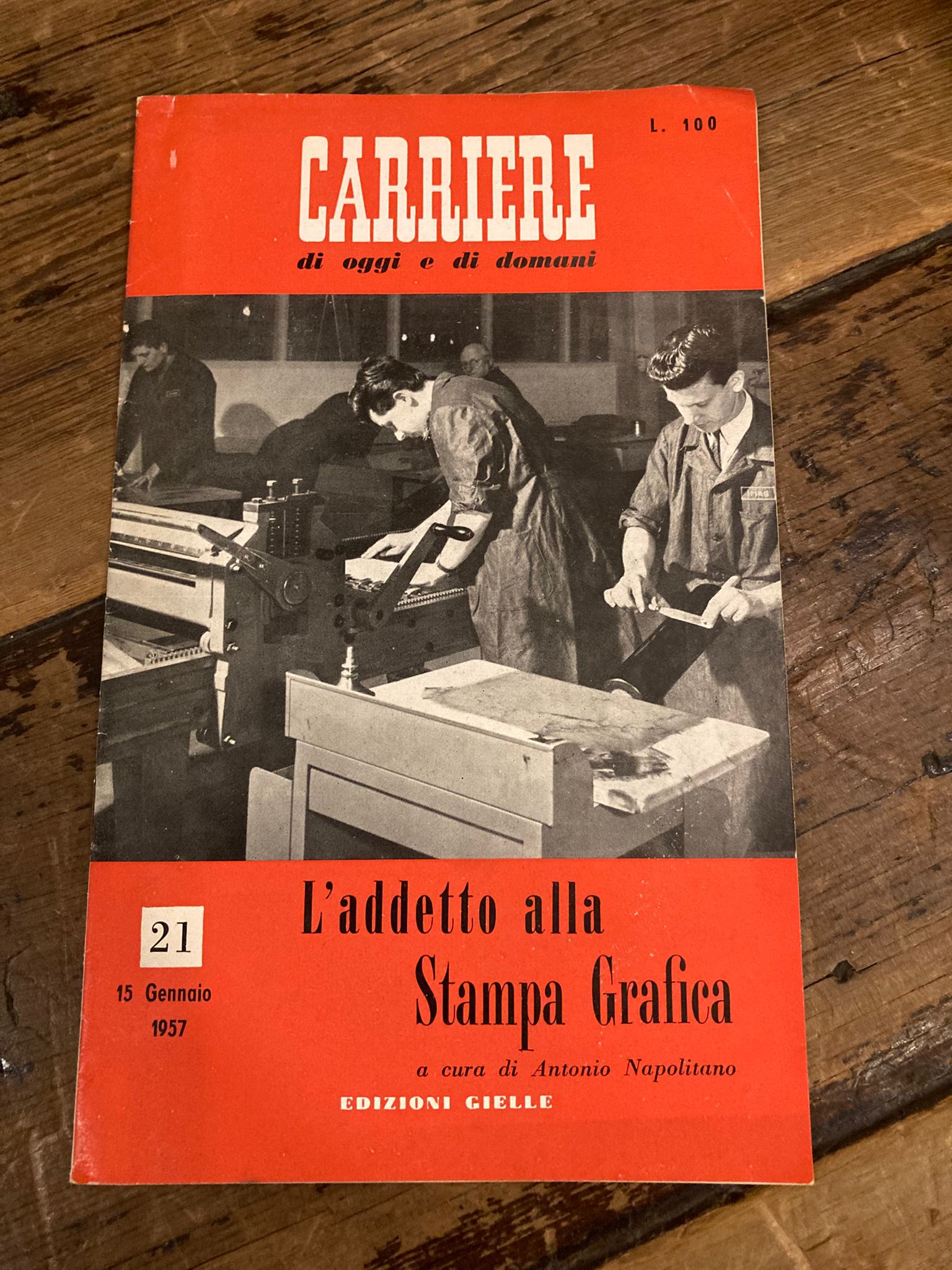 L' addetto alla stampa grafica