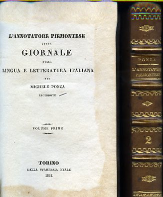 L'Annotatore Piemontese ossia Giornale della Lingua e Letteratura Italiana. Volume …