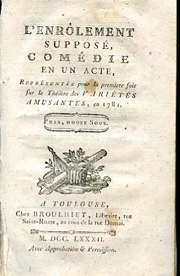 Lenrôlement supposé, comédie en un acte, représentée pour la première …