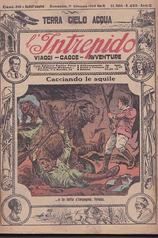 L' Intrepido. Avventure Viaggi Esplorazioni. Anno IX