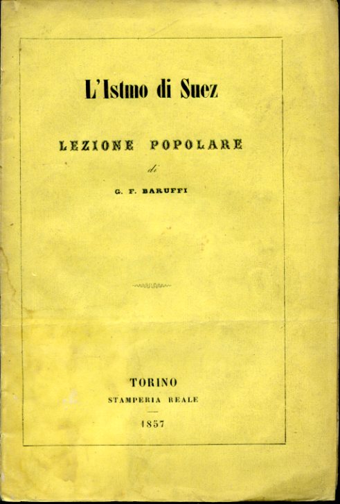 L'Istmo di Suez Lezione popolare