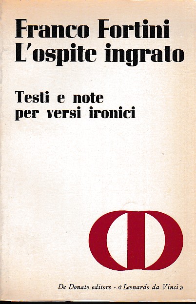 L' ospite ingrato. Testi e note per versi ironici