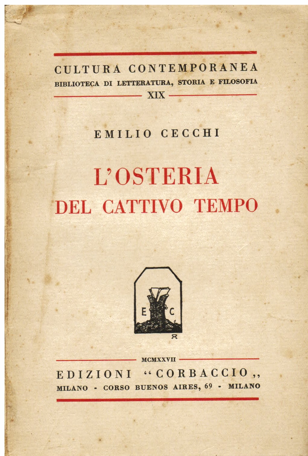 L' osteria del cattivo tempo