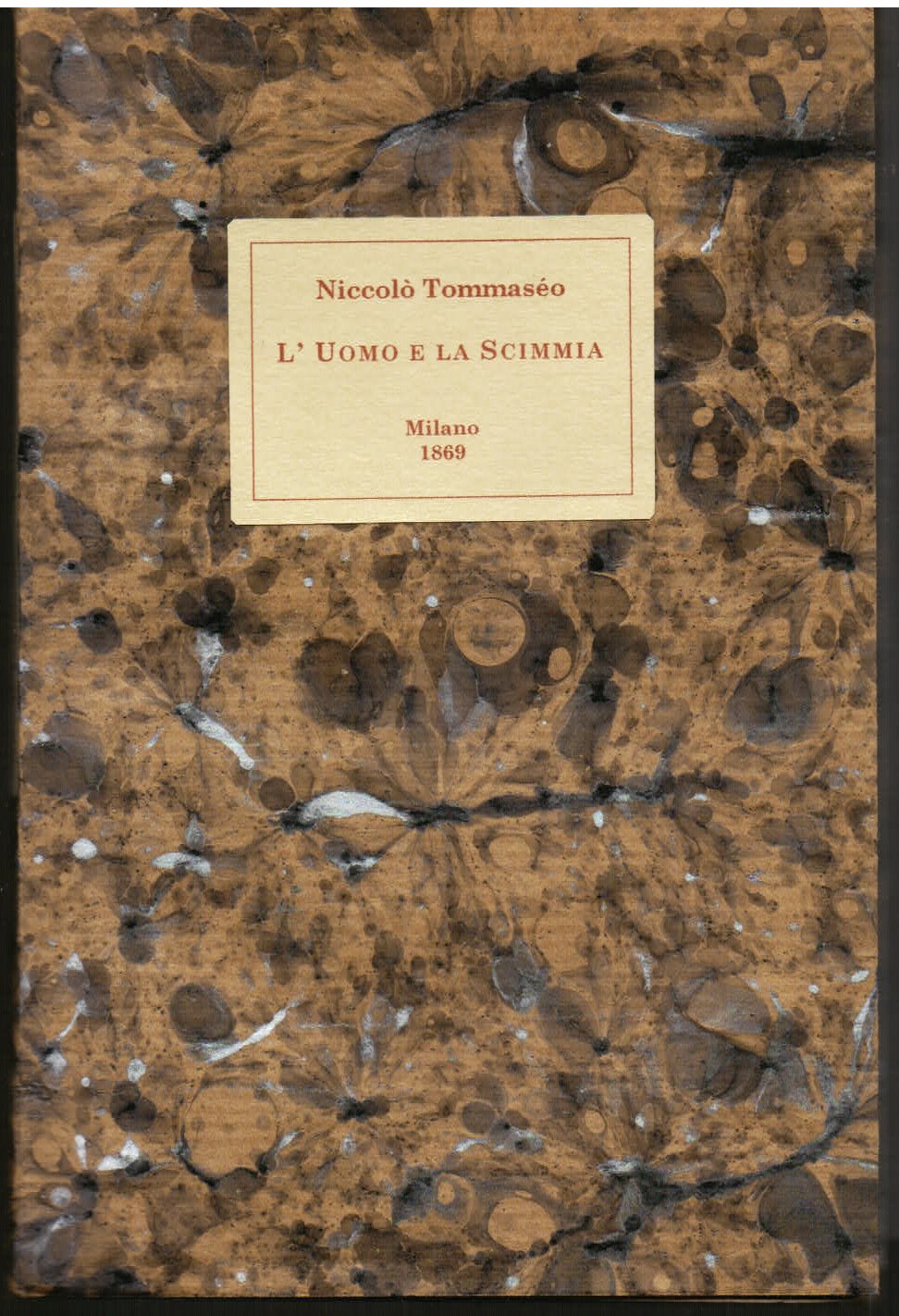 L' uomo e la scimmia. Lettere dieci con un discorso …