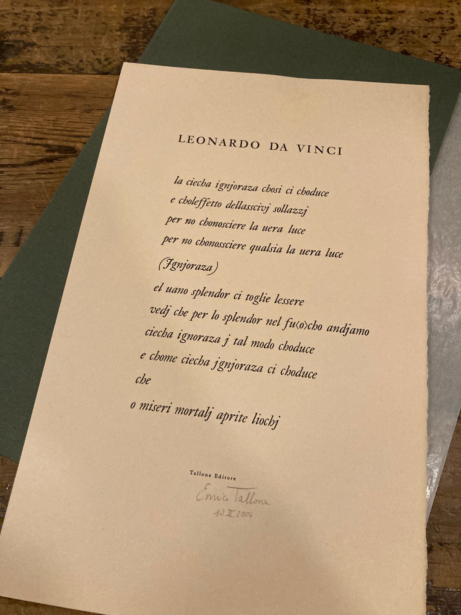 La ciecha ignjoraza chosi ci choduce [.]