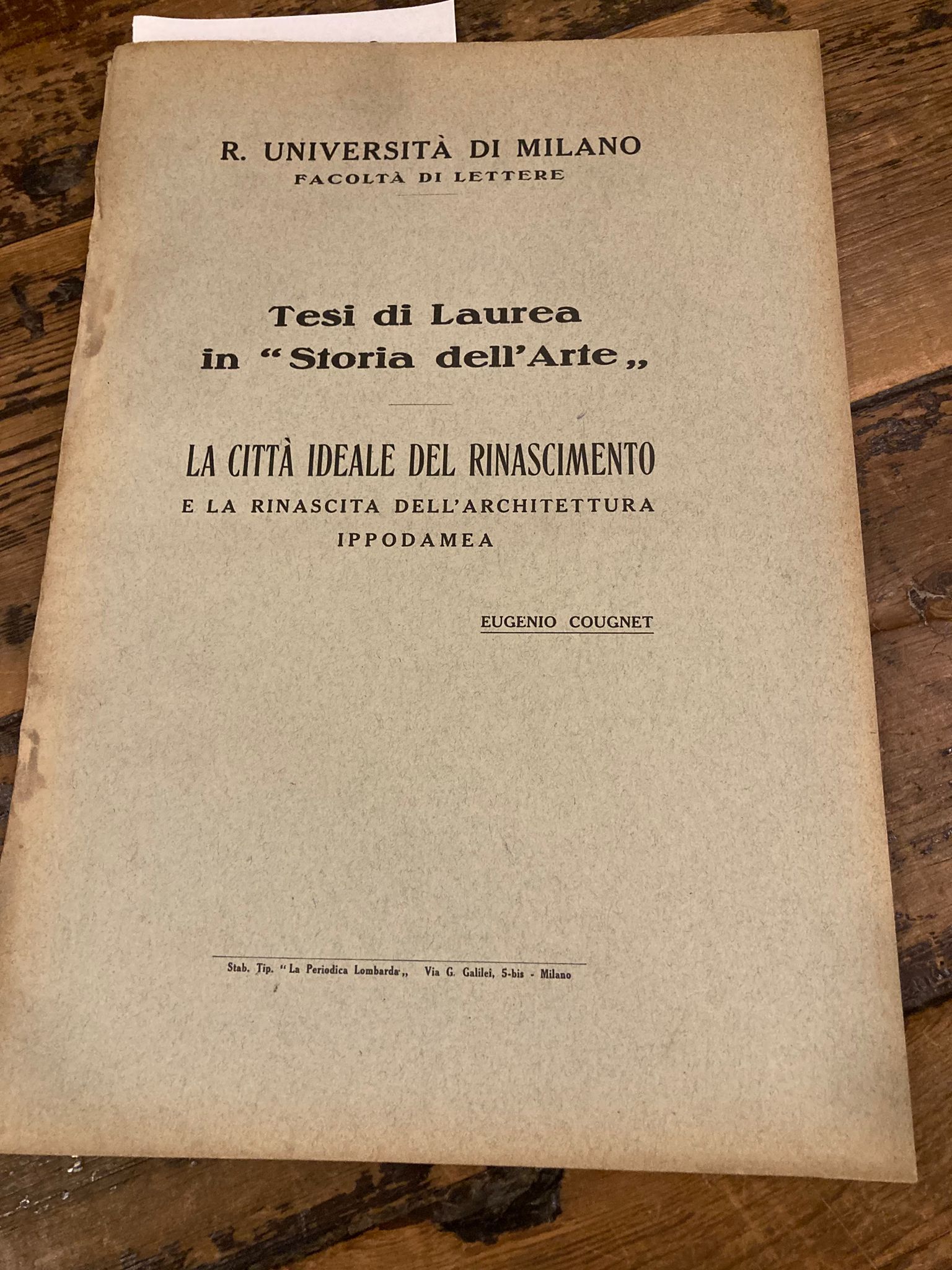 La città ideale del Rinascimento e la rinascita della cultura …