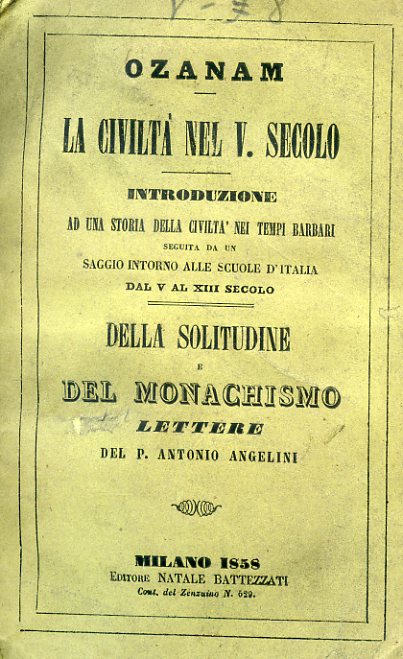 La civiltà nel quinto secolo. Introduzione ad una storia della …