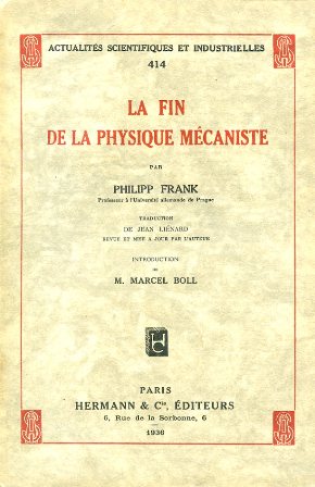 La fin de la physique mécaniste. Traduction de Jean Liénard …