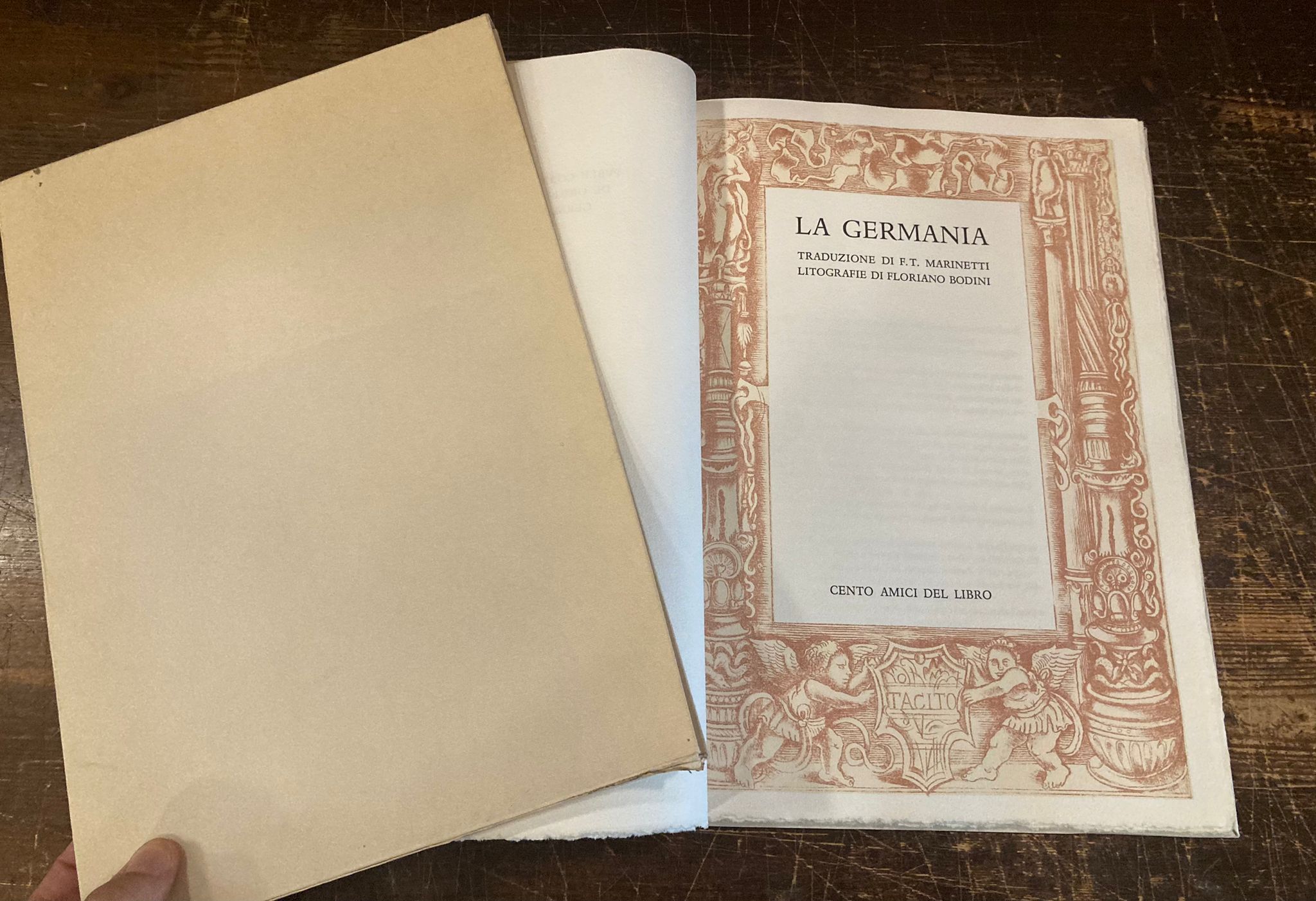 La Germania Traduzione di F. T. Marinetti. Litografie di Luciano …