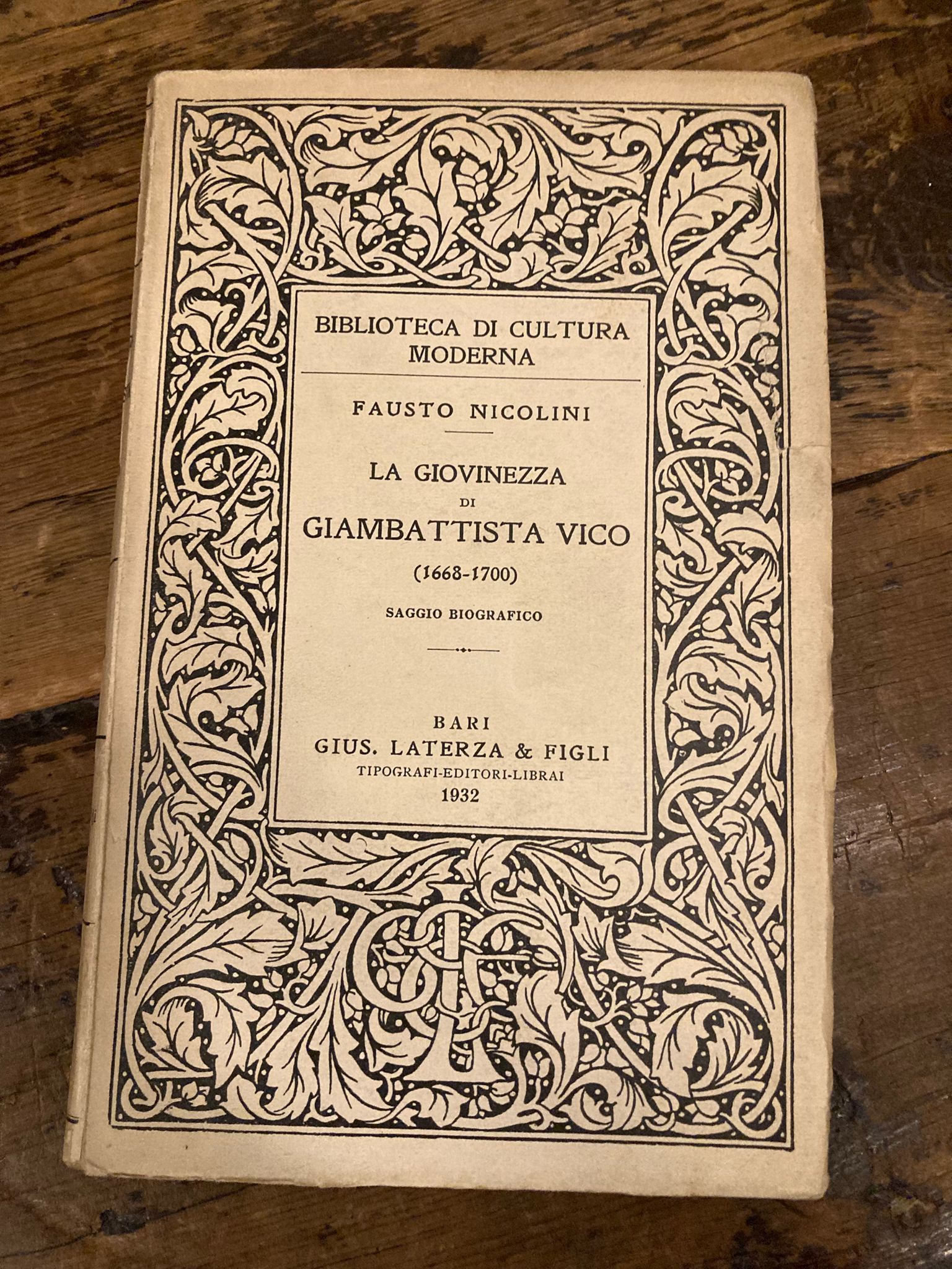 La giovinezza di Giambattista Vico (1668-1700). Saggio biografico