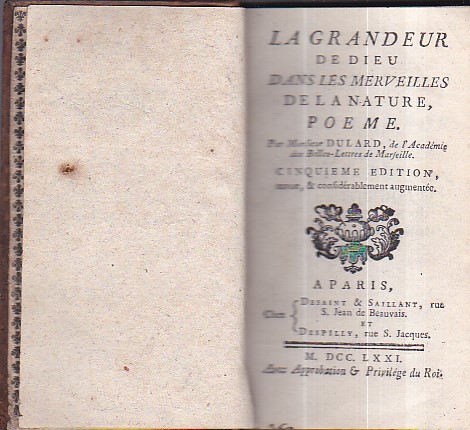 La Grandeur de Dieu dans les Merveilles de la Nature, …