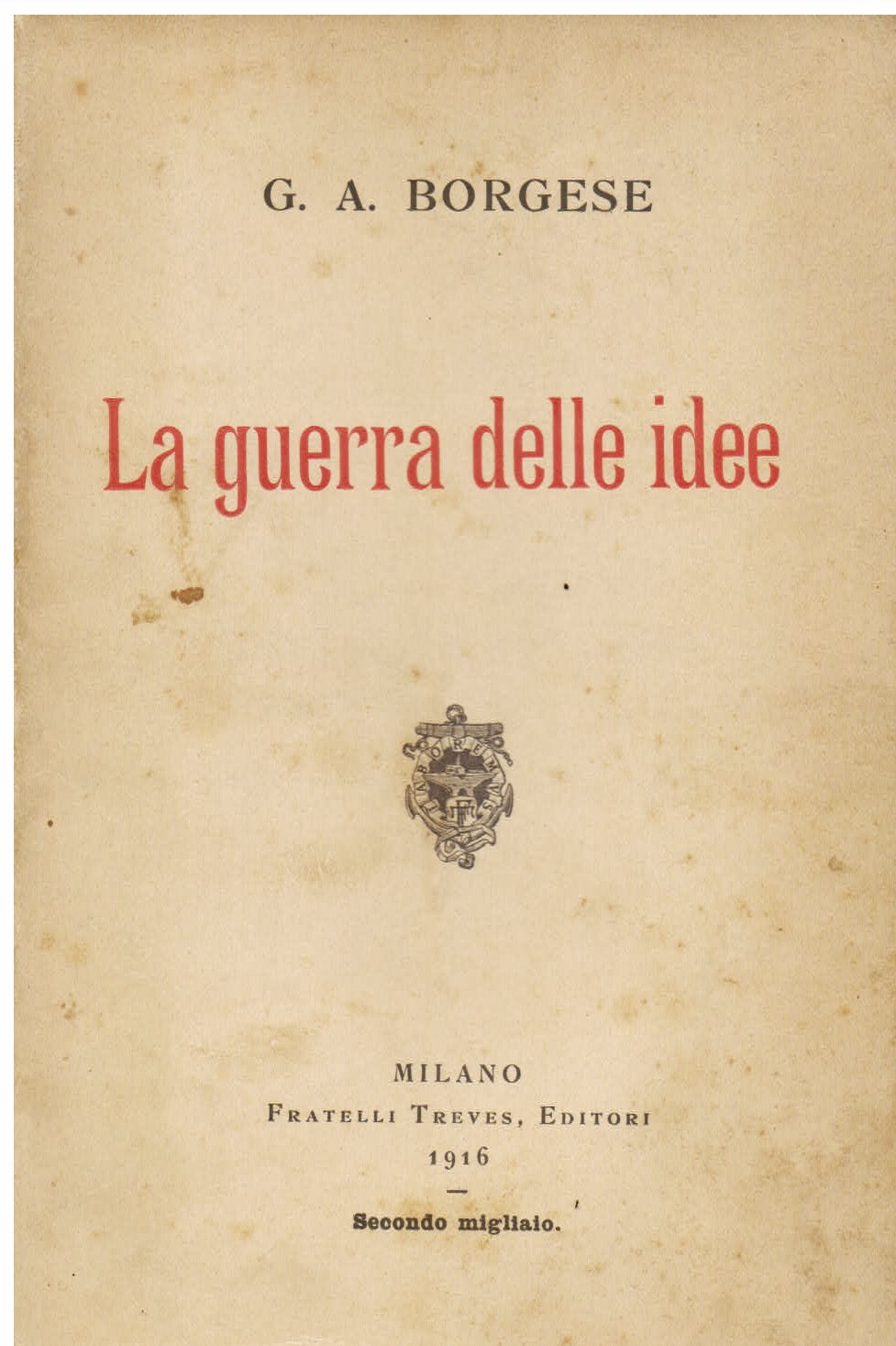 La guerra delle idee