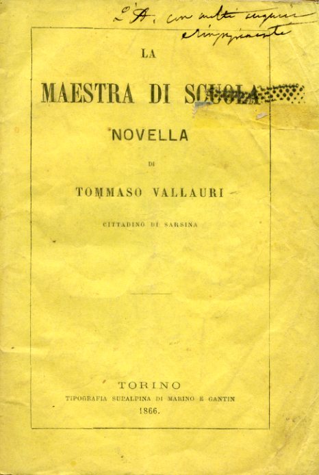 La maestra di scuola. Novella