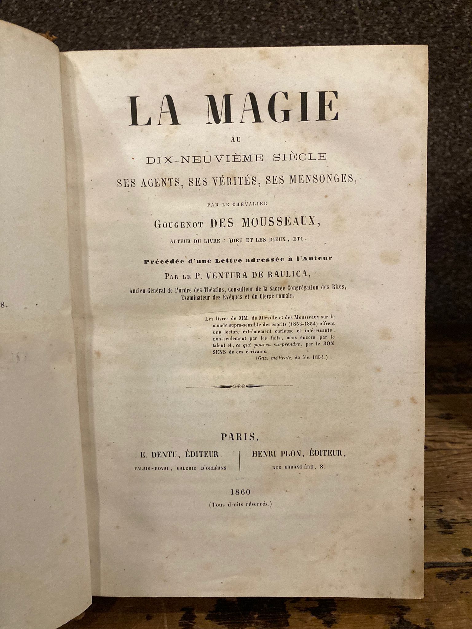 La Magie au dix - neuvième siècle. Ses agents, ses …