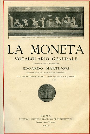 La Moneta. Vocabolario generale