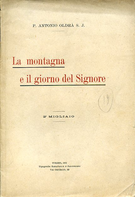 La montagna e il giorno del Signore. 2° migliaio