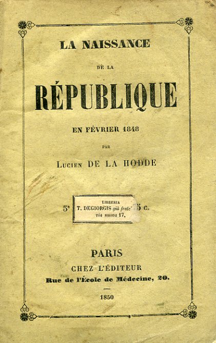La naissance de la République en Février 1848