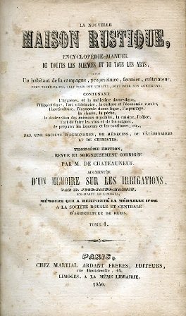 La Nouvelle Maison Rustique, Encyclopédie - Manuel de toutes les …