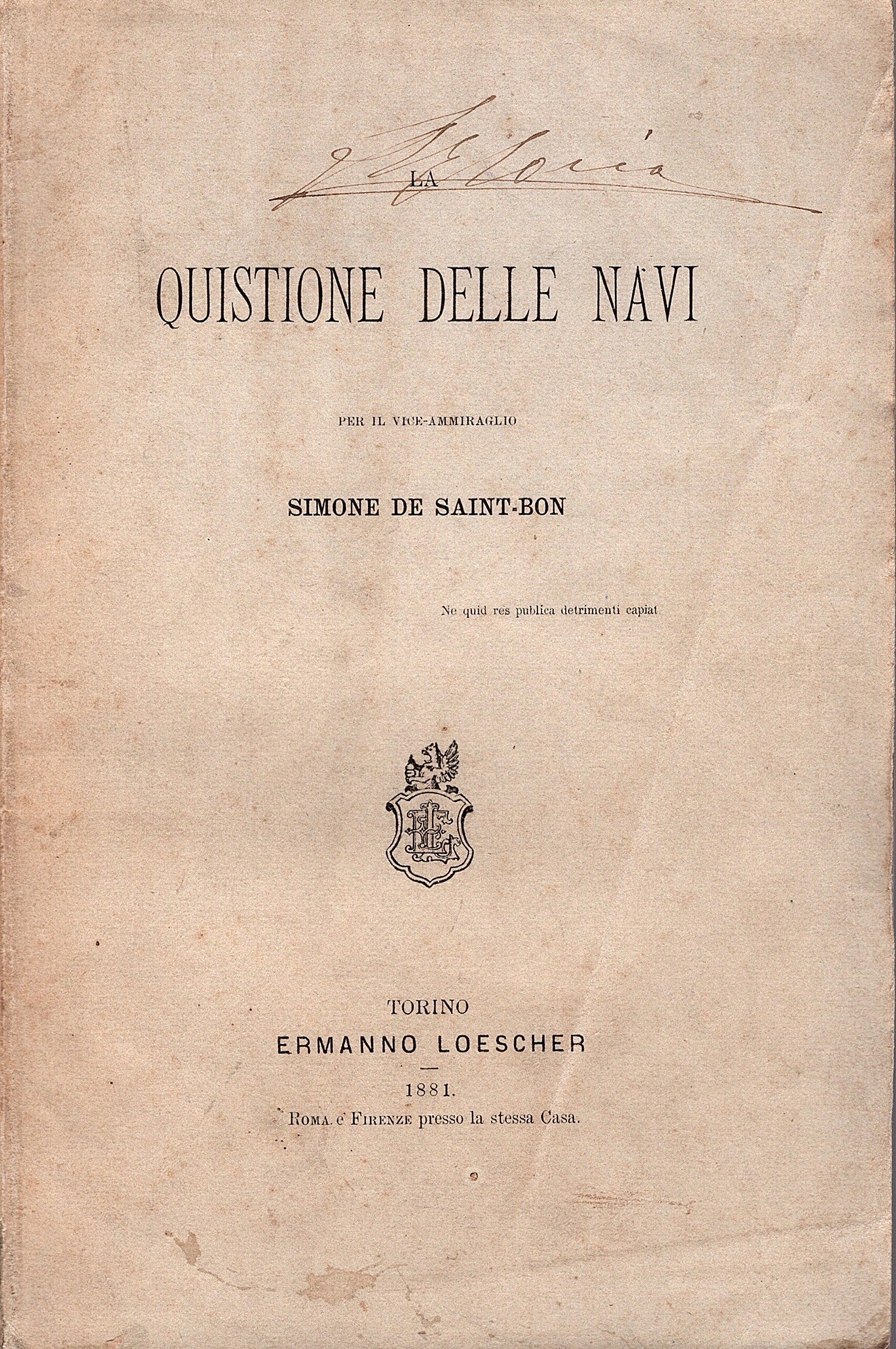 La quistione delle navi