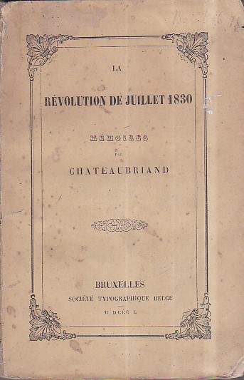La Révolution de Juillet 1830. Mémoires