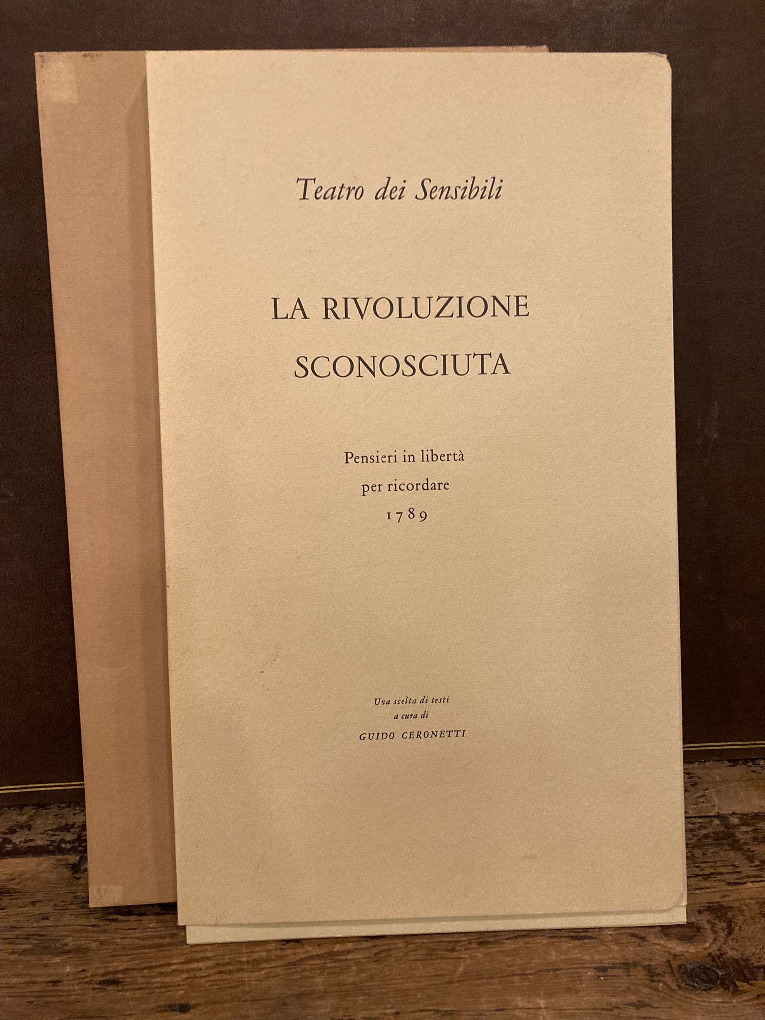 La rivoluzione sconosciuta. Pensieri in libertà per ricordare 1789. Una …