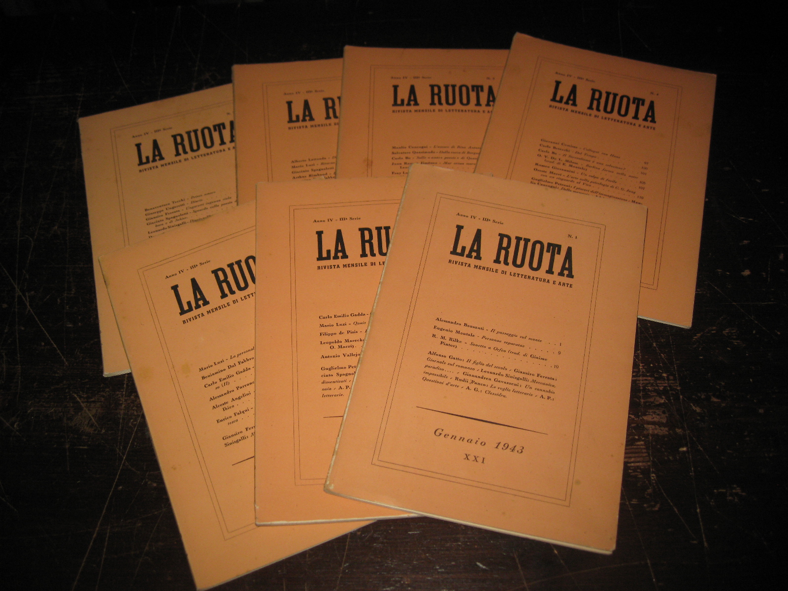 La ruota. Rivista mensile di letteratura e arte. Anno IV. …