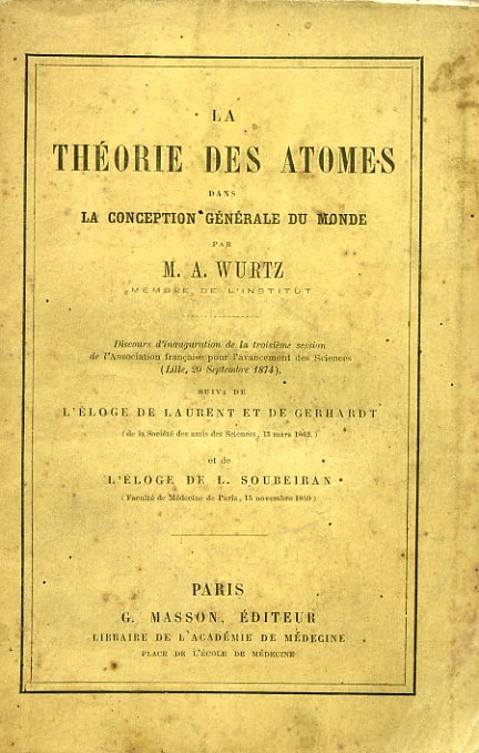 La Théories des Atomes dans la conception générale du monde. …