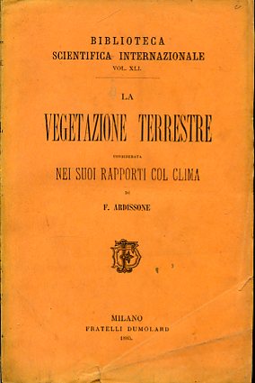 La vegetazione terrestre considerata nei suoi rapporti col clima