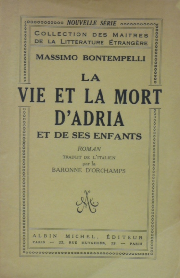 La vie et la mort d'Adria et de ses enfants. …