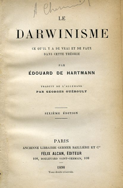 Le Darwinisme ce qu'il y a de vrai et de …