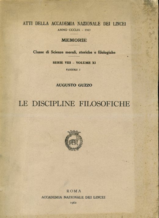 Le discipline filosofiche