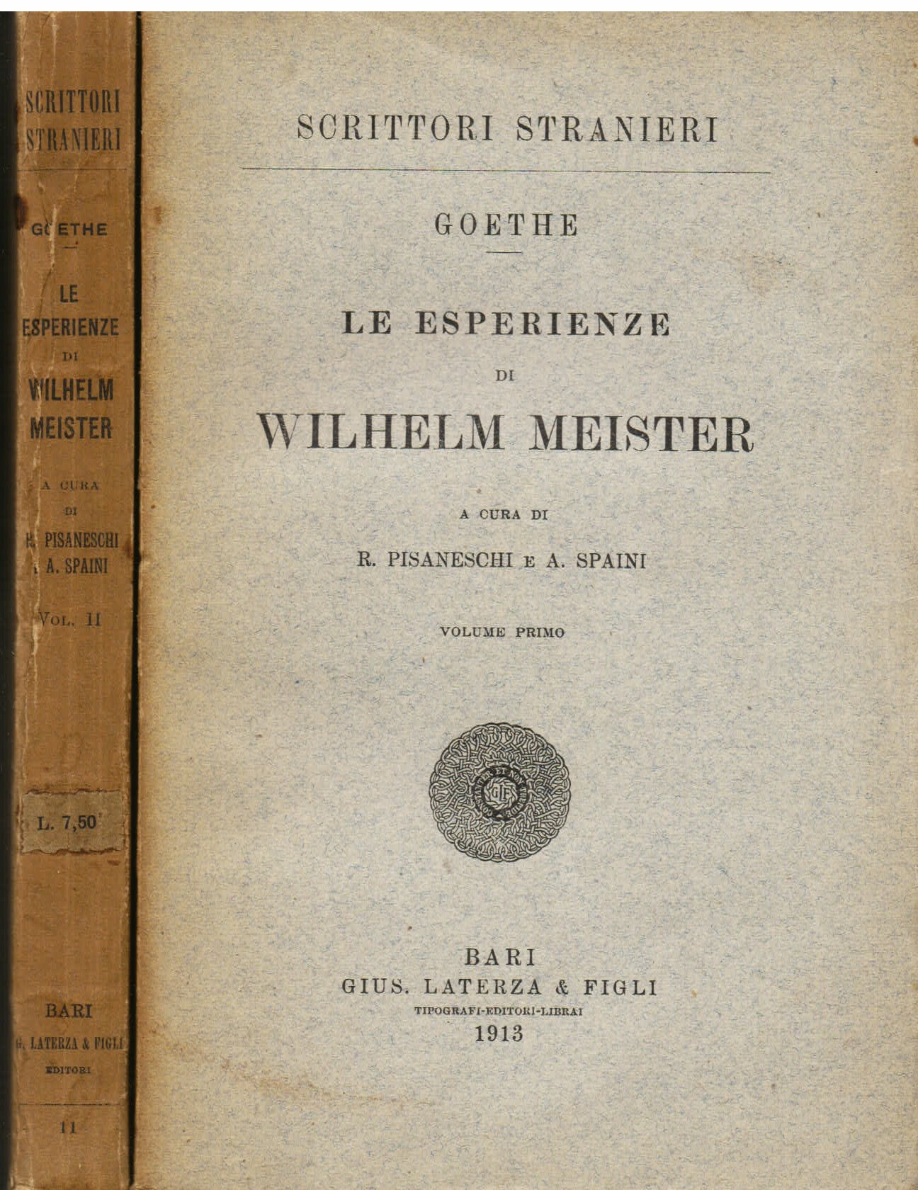 Le esperienze di Wilhelm Meister. A cura di R. Pisaneschi …