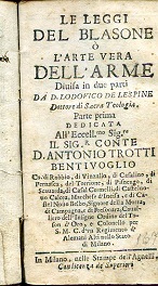 Le Leggi del Blasone o l'arte vera dell'Arme divisa in …