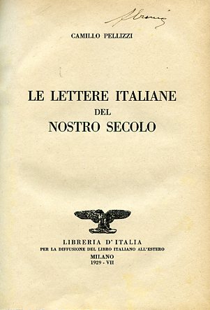 Le lettere italiane del nostro secolo