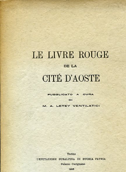 Le Livre Rouge de la Cité d'Aoste