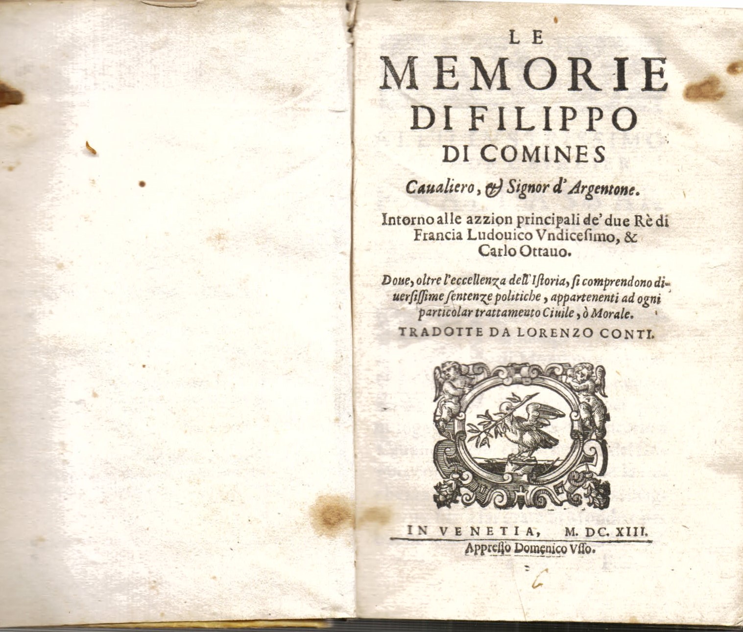 Le memorie. Intorno alle azzion principali de' due rè di …