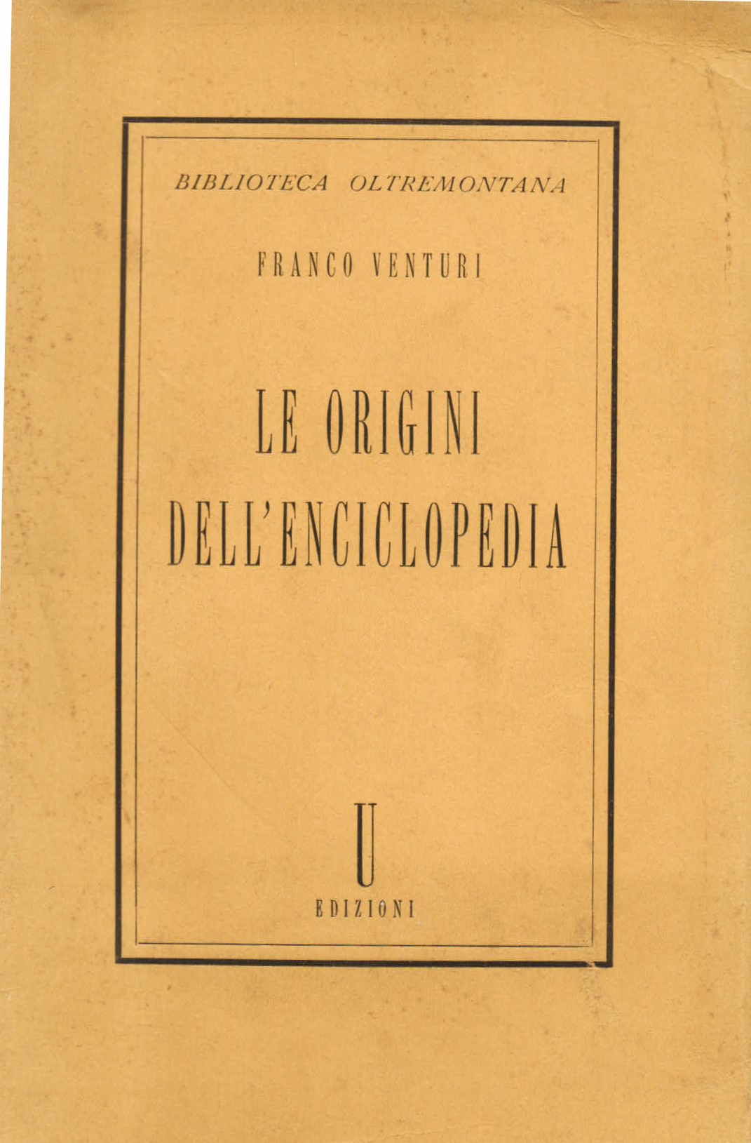 Le origini dell' Enciclopedia