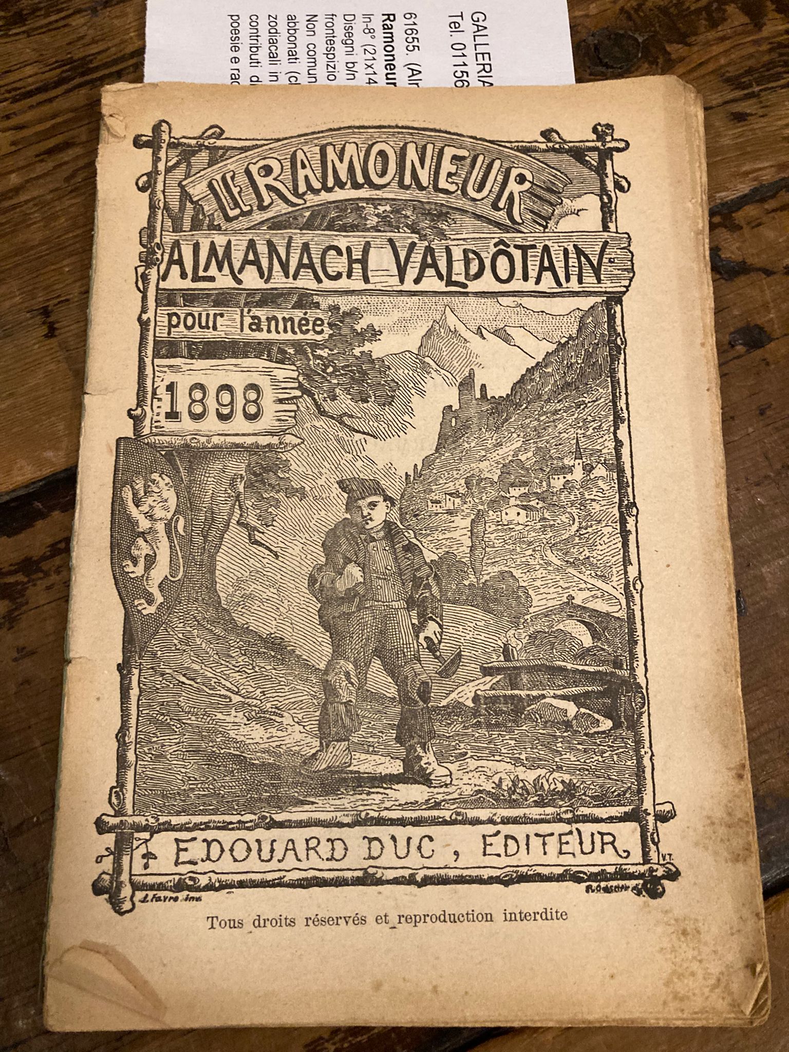 Le Ramoneur. Almanach valdotain pour l' année 1898