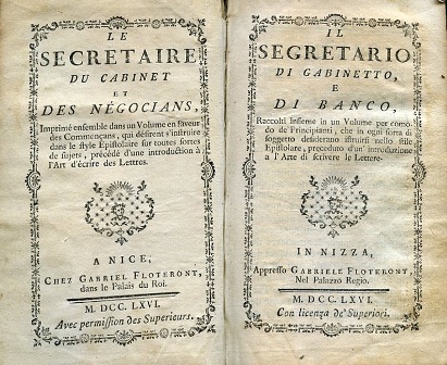 Le Secretaire du Cabinet et des Négocians. Imprimé ensemble dans …