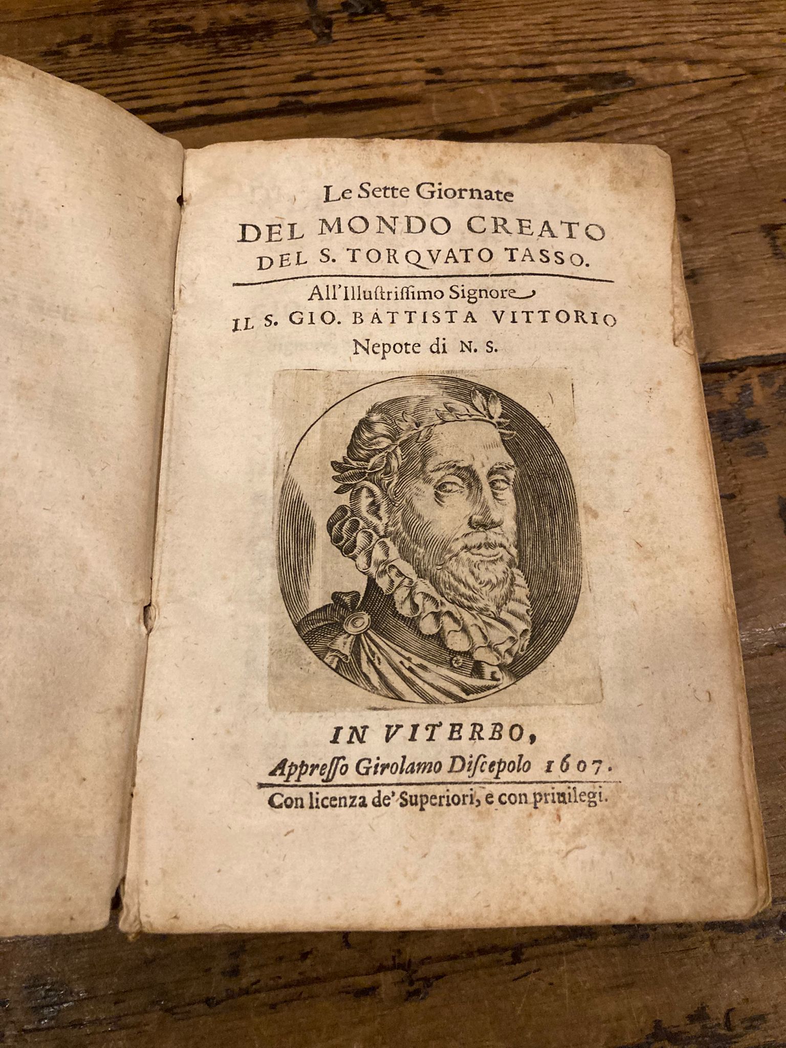 Le Sette Giornate del Mondo Creato del S. Torquato Tasso. …