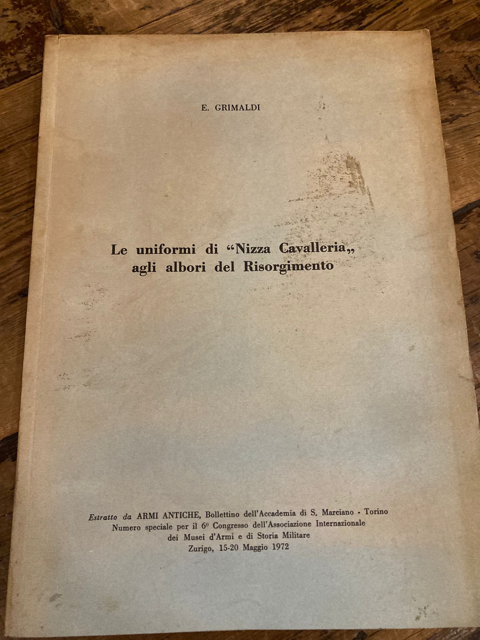 Le uniformi di 'Nizza cavallleria' agli albori del Risorgimento. Estratto …