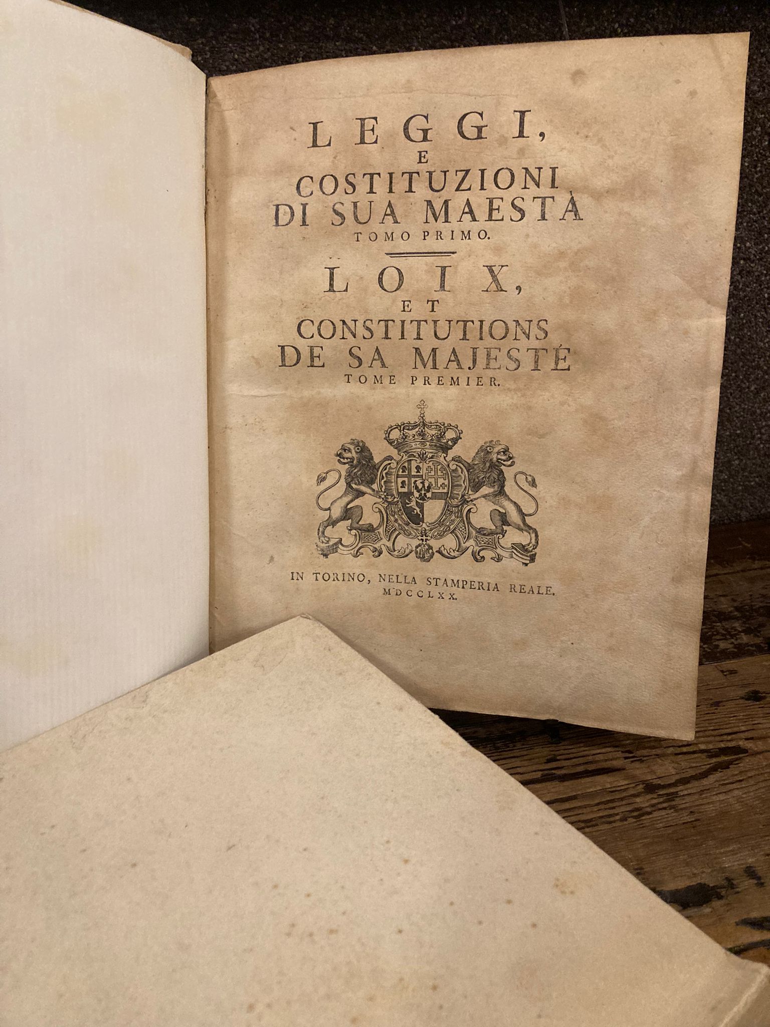 Leggi e Costituzioni di Sua Maestà - Loix et Constitutions …