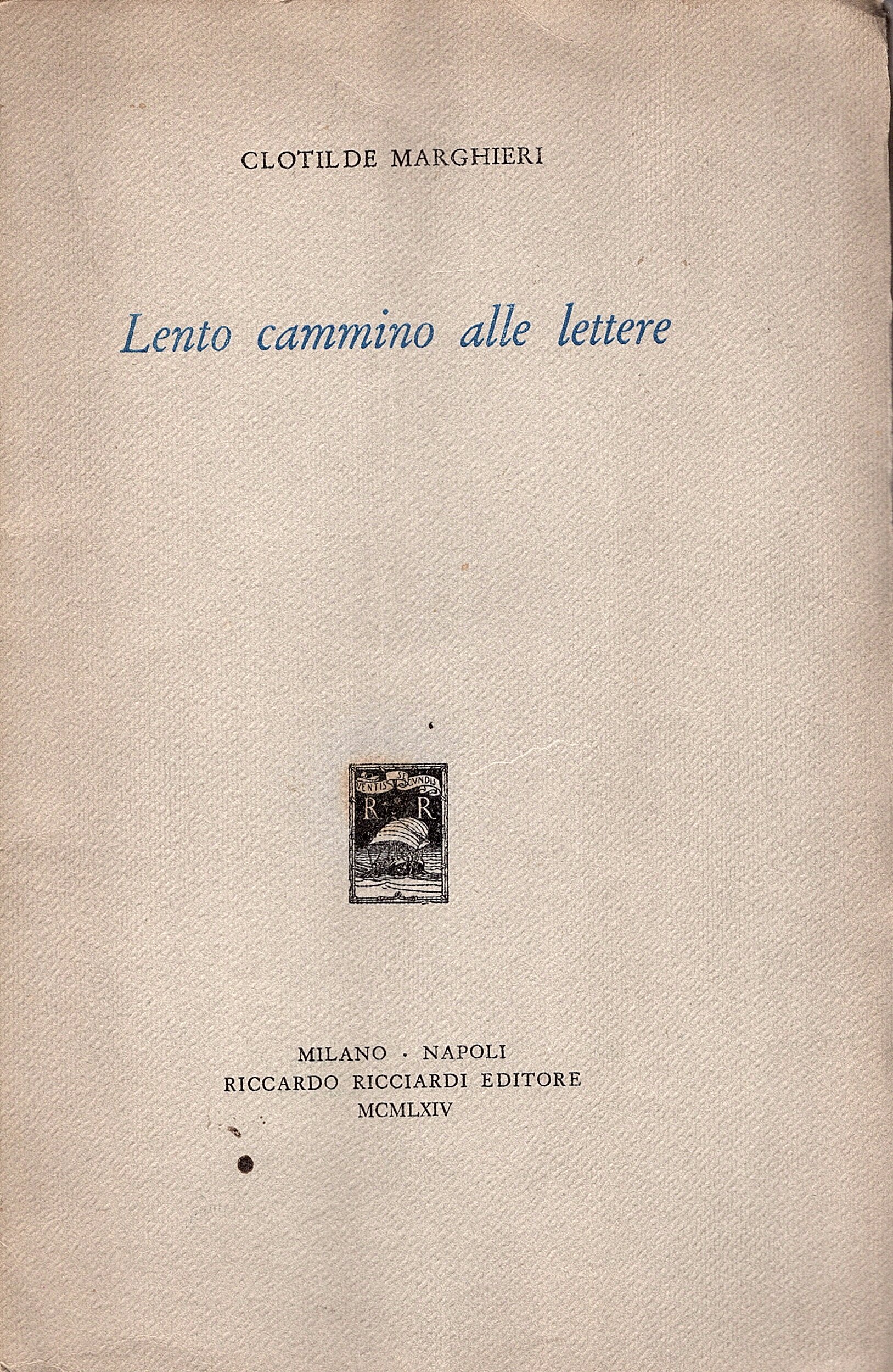 Lento cammino alle lettere