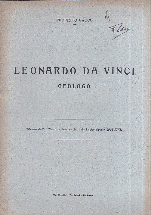 Leonardo da Vinci geologo. Estratto dalla Rivista 'Urania' n. 4 …