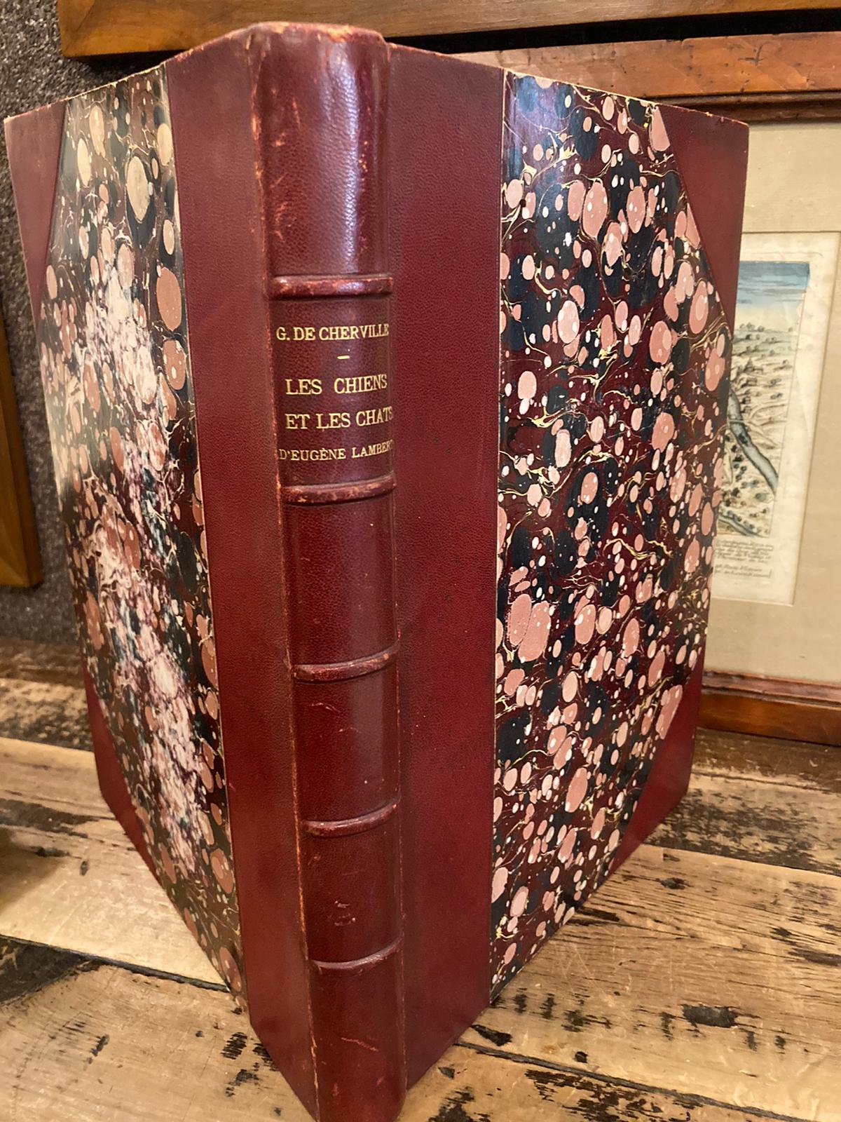 Les Chiens et les Chats d'Eugène Lambert. Avec une lettre …