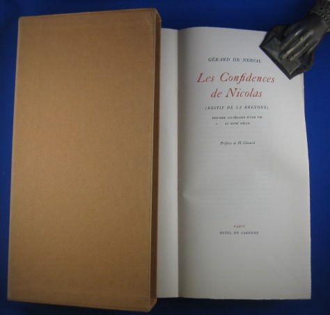 Les Confidences de Nicolas (Restif De La Bretonne). Histoire littéraire …
