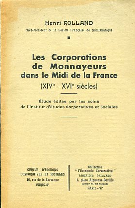 Les Corporations de Monnayeurs dans le Midi de la France …